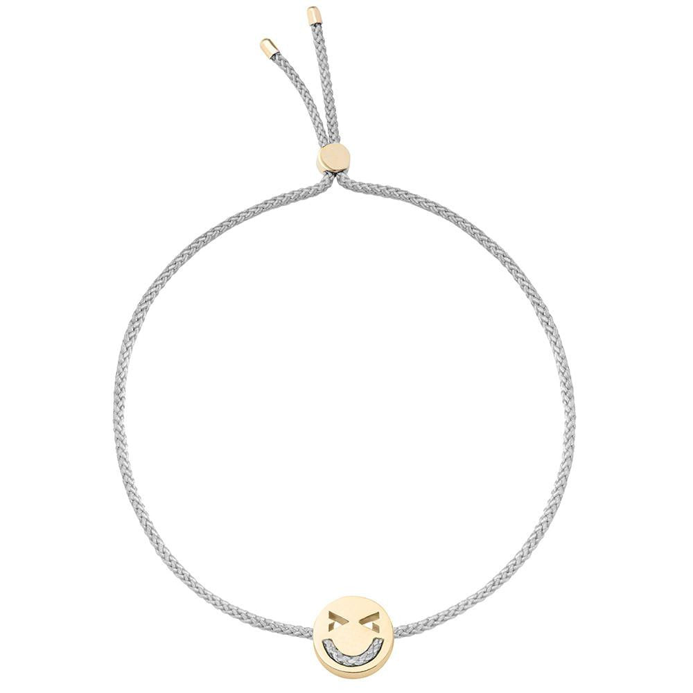 Ruifier Friends Merry Cord Bracelet Light Grey Yellow Gold