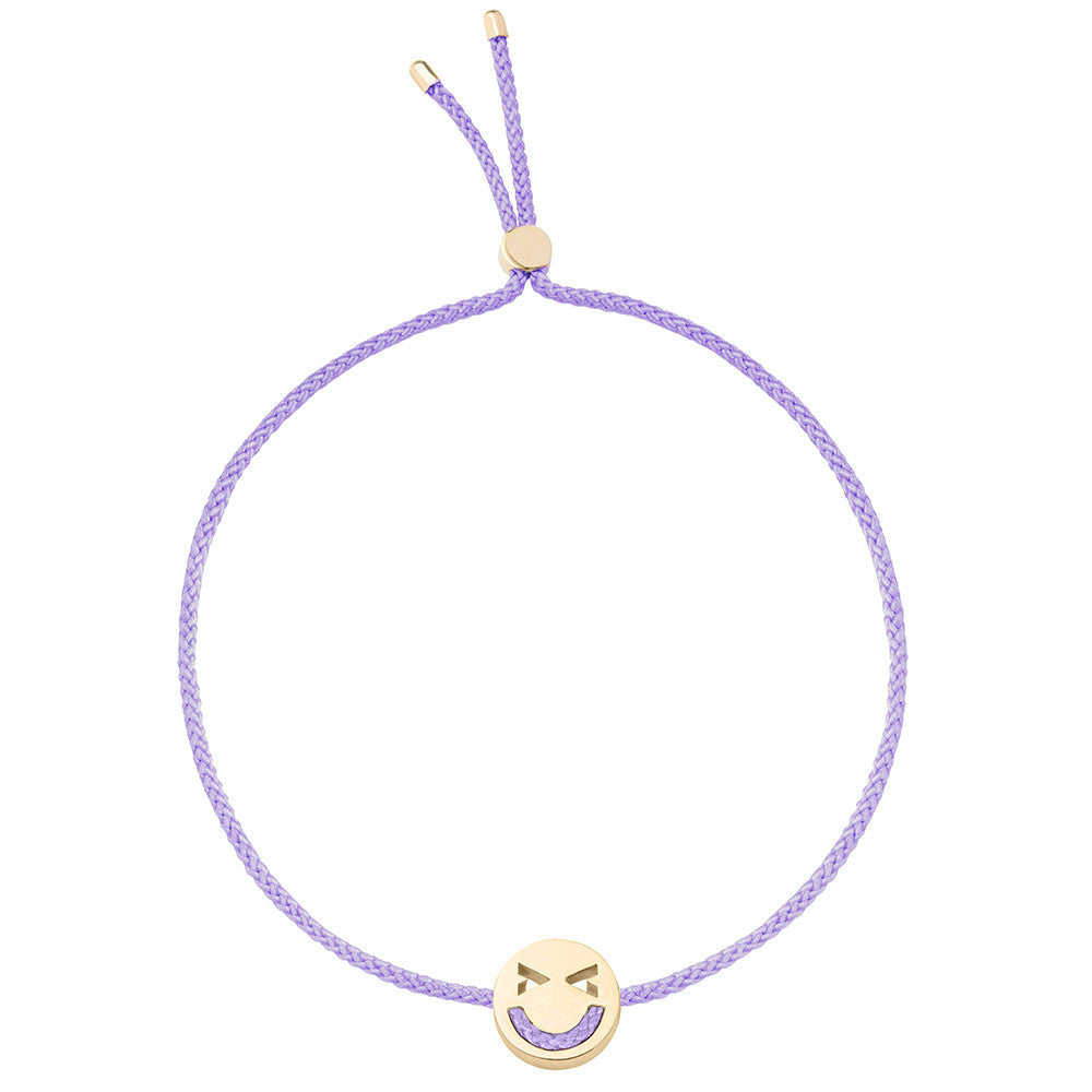 Ruifier Friends Merry Cord Bracelet Lilac Yellow Gold
