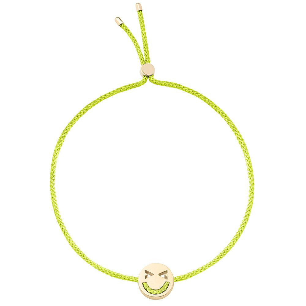 Ruifier Friends Merry Cord Bracelet Lime Green Yellow Gold