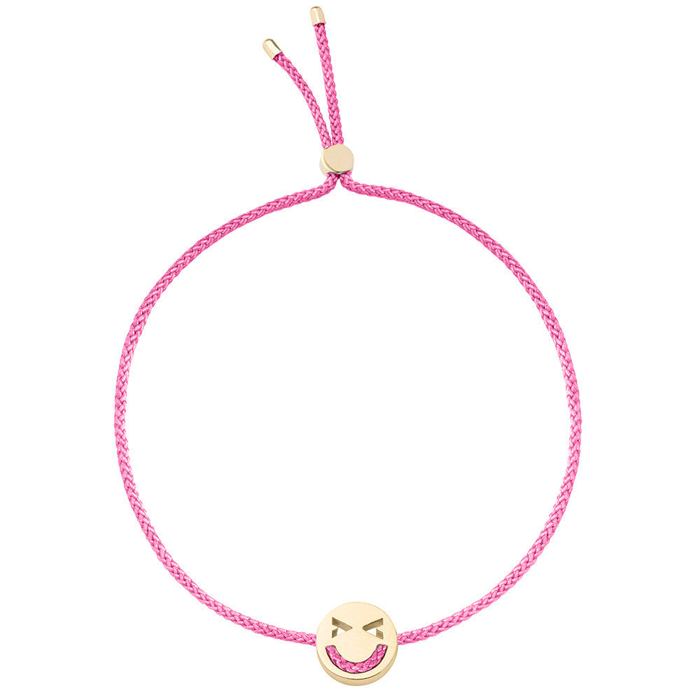 Ruifier Friends Merry Cord Bracelet Pink Yellow Gold