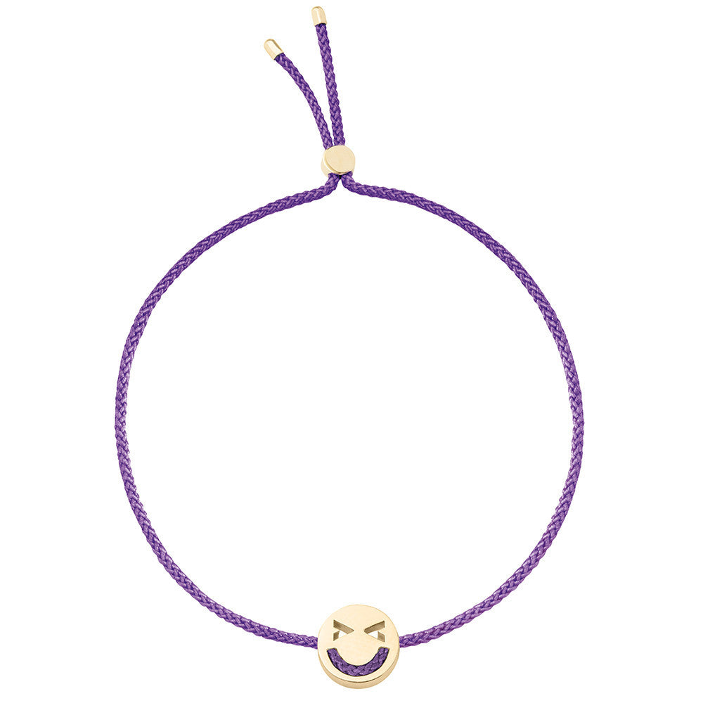 Ruifier Friends Merry Cord Bracelet Purple Yellow Gold