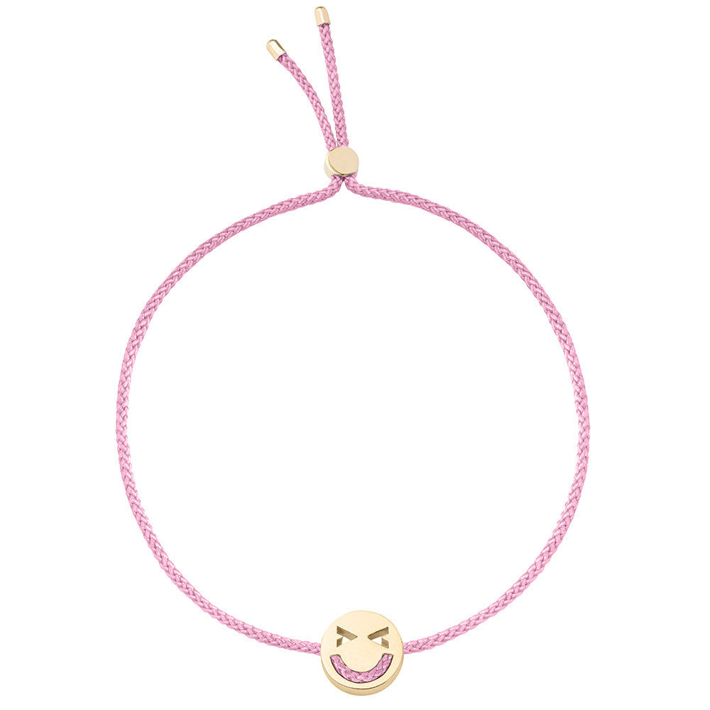 Ruifier Friends Merry Cord Bracelet Rose Pink Yellow Gold