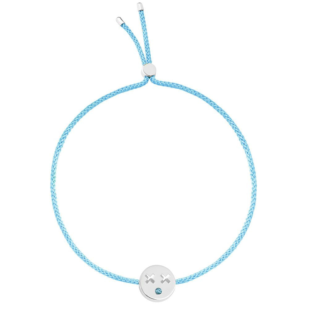 Ruifier Friends Quirky Cord Bracelet Turquoise Sterling Silver