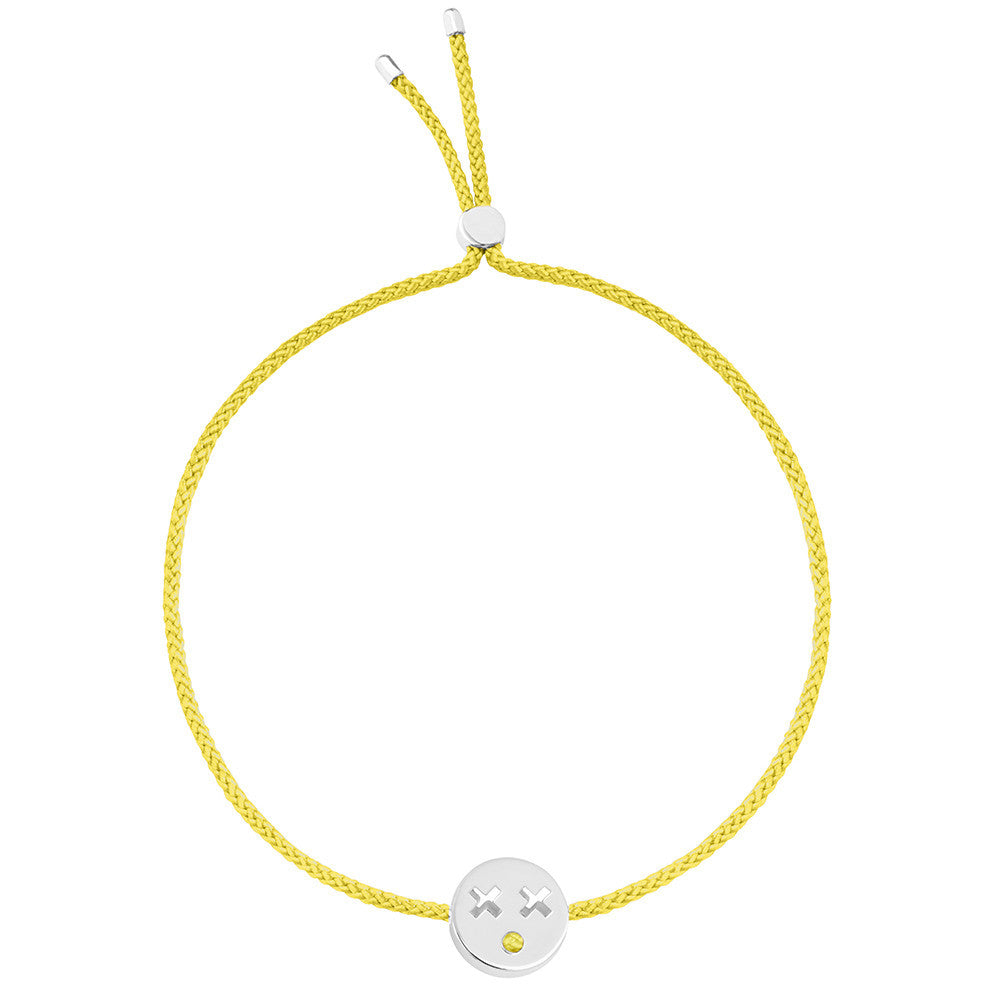 Ruifier Friends Quirky Cord Bracelet Yellow Sterling Silver