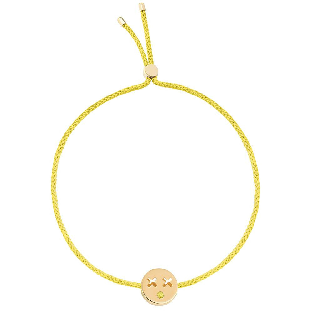 Ruifier Friends Quirky Cord Bracelet Yellow Gold