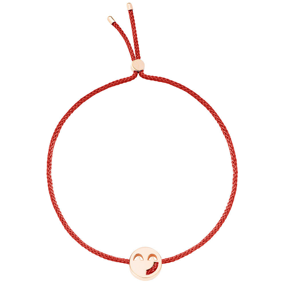 Ruifier Friends Sassy Cord Bracelet Burnt Umber Rose Gold