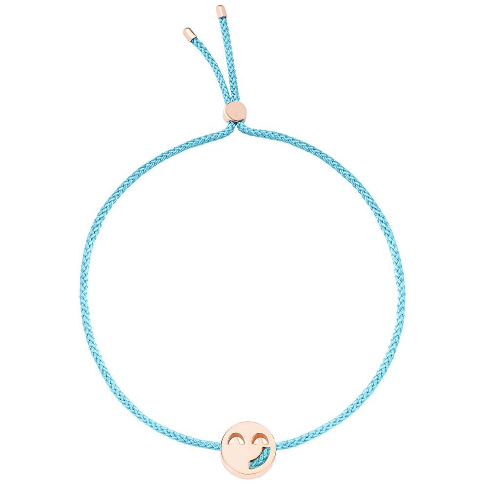 Ruifier Friends Sassy Cord Bracelet Turquoise Rose Gold