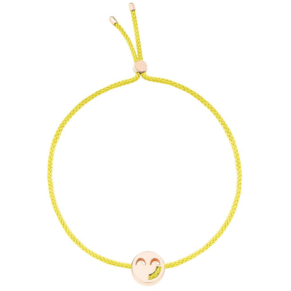 Ruifier Friends Sassy Cord Bracelet Yellow Rose Gold