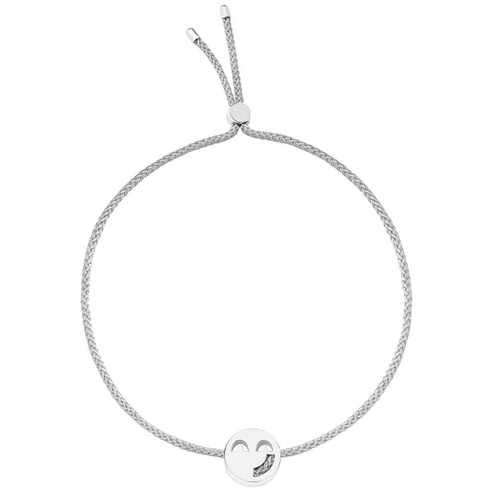 Ruifier Friends Sassy Cord Bracelet Light Grey Sterling Silver