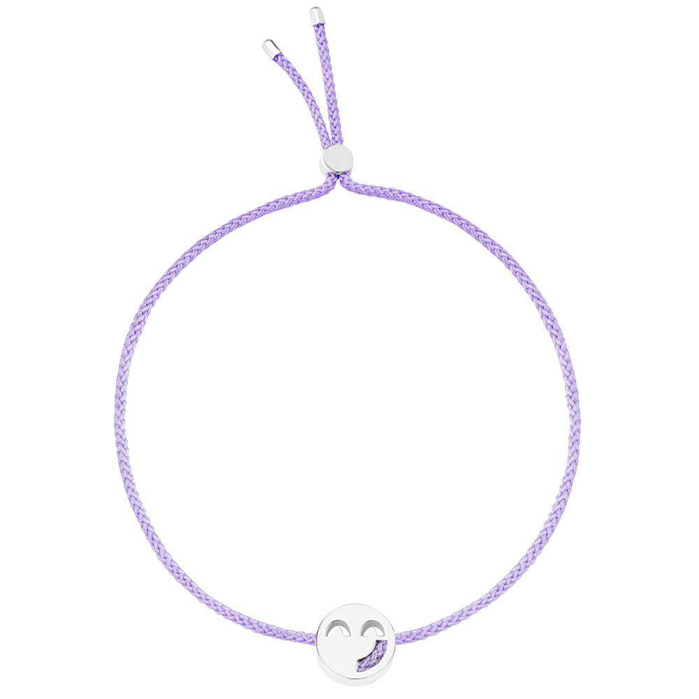 Ruifier Friends Sassy Cord Bracelet Lilac Sterling Silver