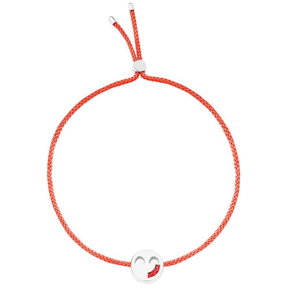 Ruifier Friends Sassy Cord Bracelet Red Sterling Silver