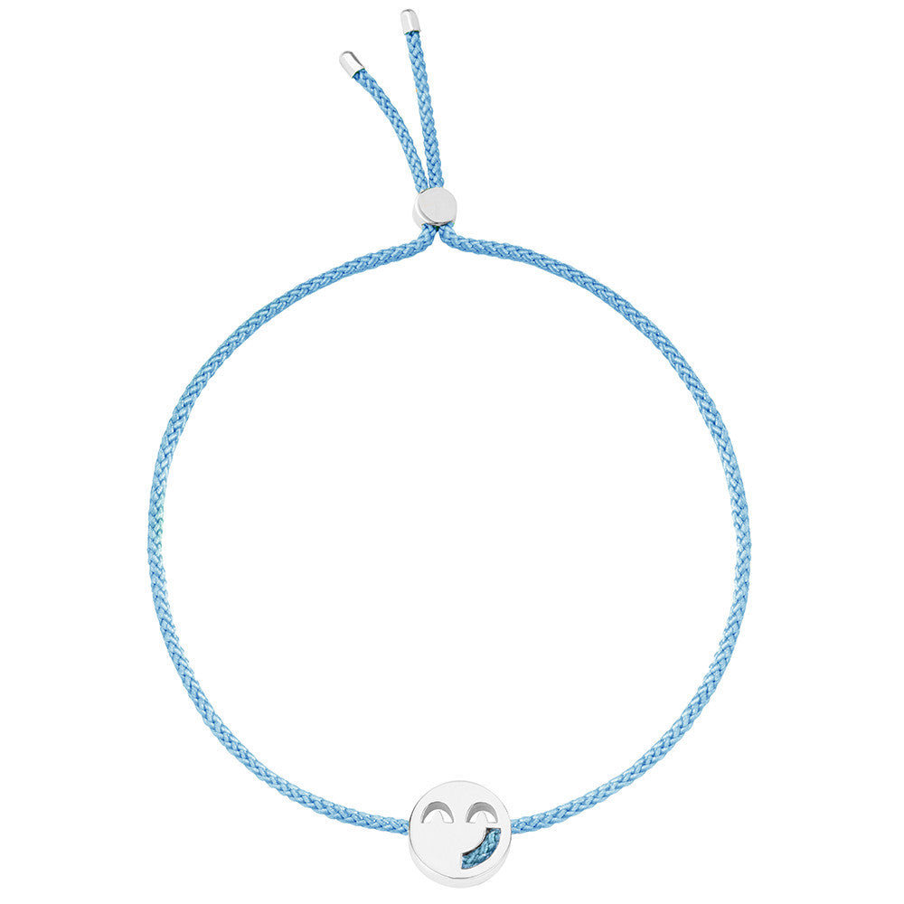 Ruifier Friends Sassy Cord Bracelet Sky Blue Sterling Silver