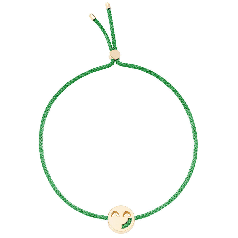 Ruifier Friends Sassy Cord Bracelet Green Yellow Gold