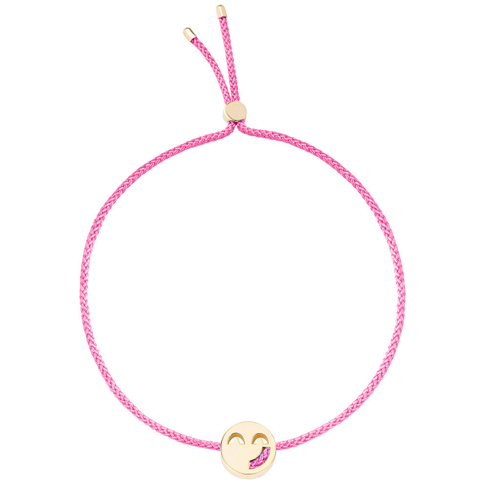 Ruifier Friends Sassy Cord Bracelet Pink Yellow Gold