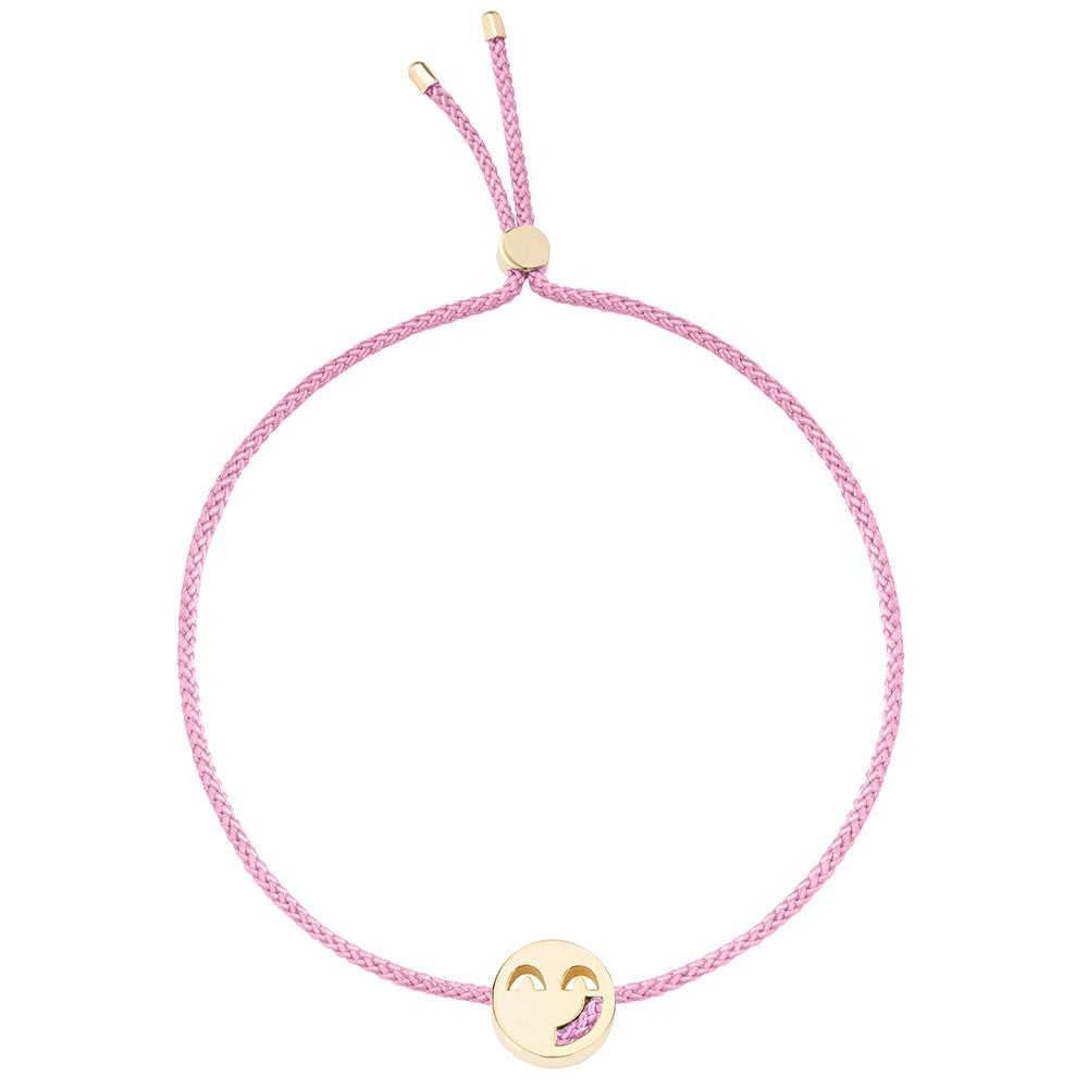 Ruifier Friends Sassy Cord Bracelet Rose Pink Yellow Gold