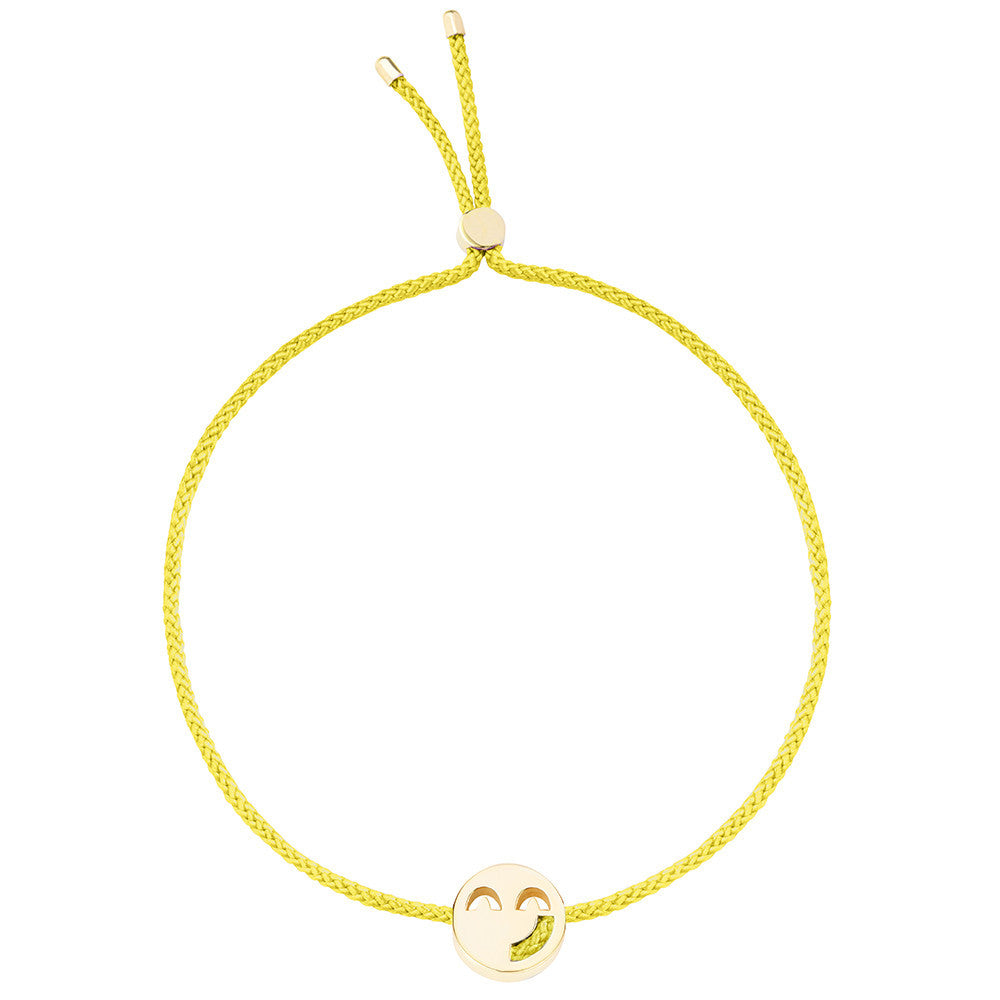 Ruifier Friends Sassy Cord Bracelet Yellow Rose Gold