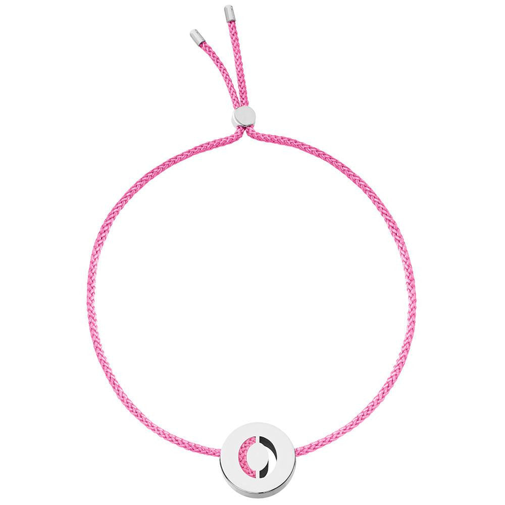 Ruifier ABC's O Cord Bracelet Pink Sterling Silver