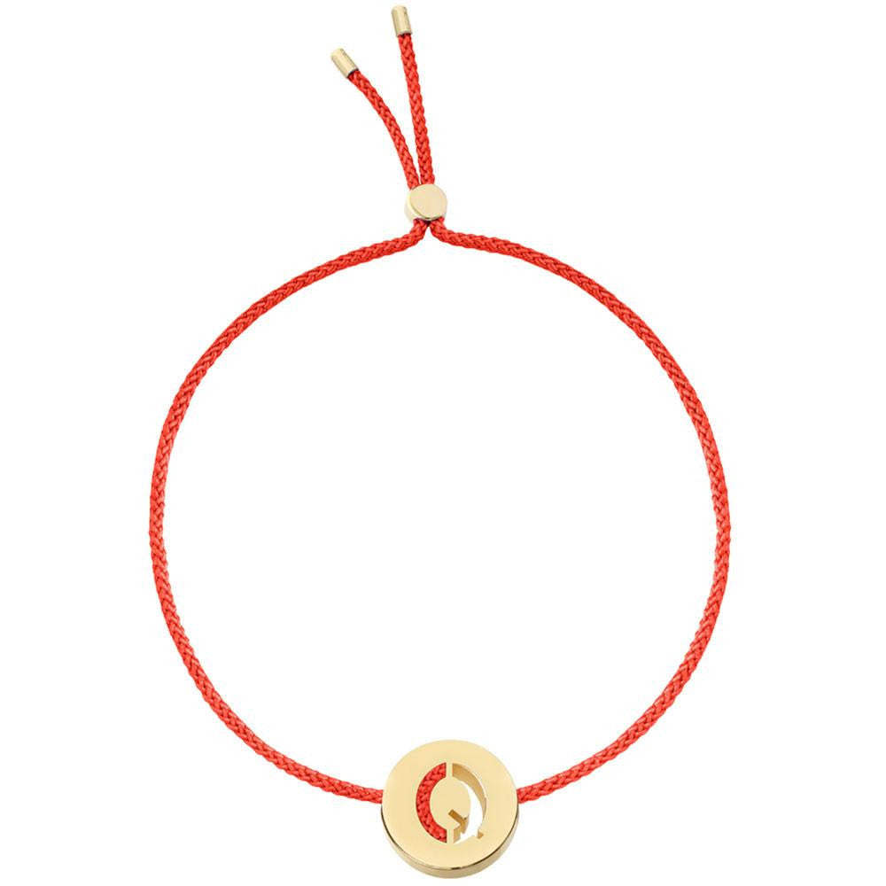 Ruifier ABC's Q Cord Bracelet Red Yellow Gold