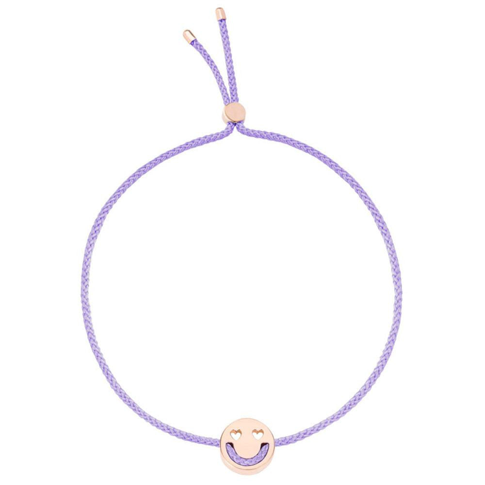 Ruifier Friends Smitten Cord Bracelet Lilac Rose Gold