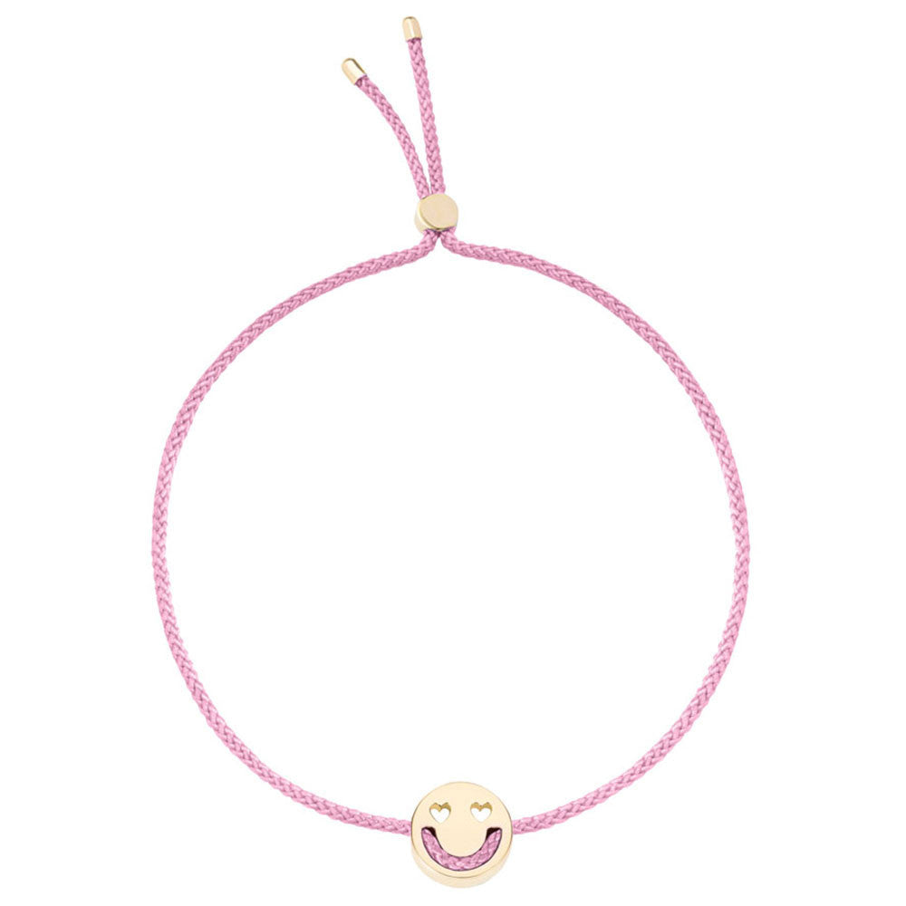 Ruifier Friends Smitten Cord Bracelet Rose Pink Yellow Gold