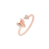 ELEMENTS Diamond Flutter Heart Ring