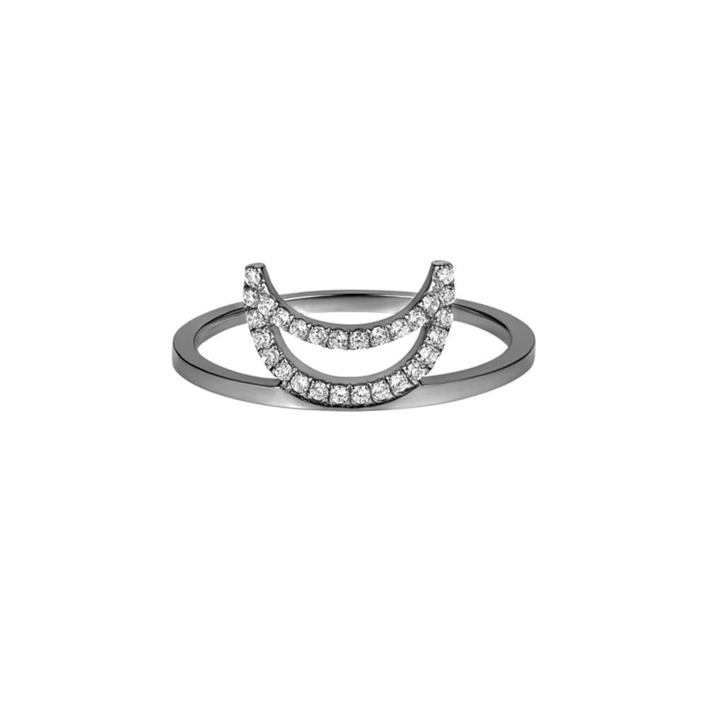 ELEMENTS Midnight Crescent Ring