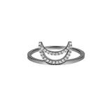 ELEMENTS Midnight Crescent Ring