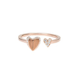ELEMENTS Diamond Flutter Heart Ring
