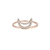 ELEMENTS Rose Crescent Ring