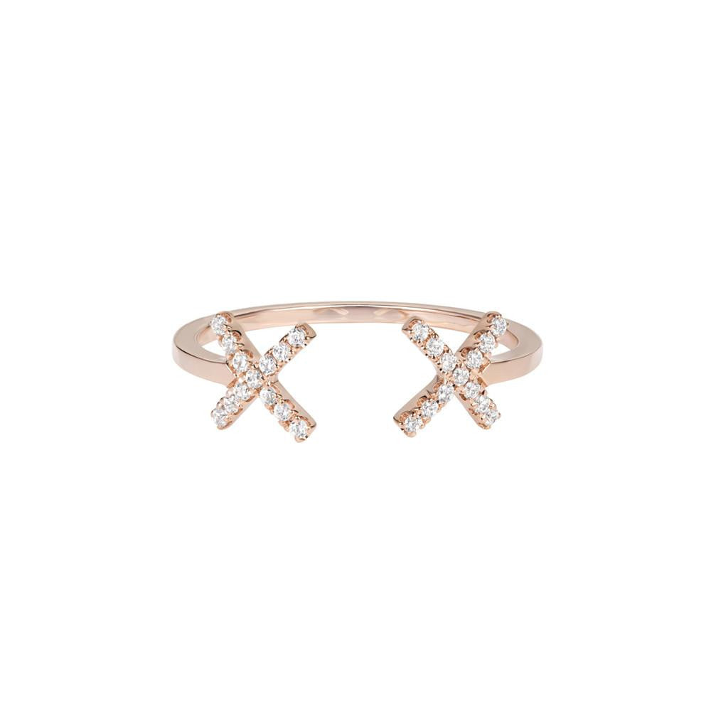 ELEMENTS Rose Cross Ring