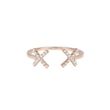 ELEMENTS Rose Cross Ring