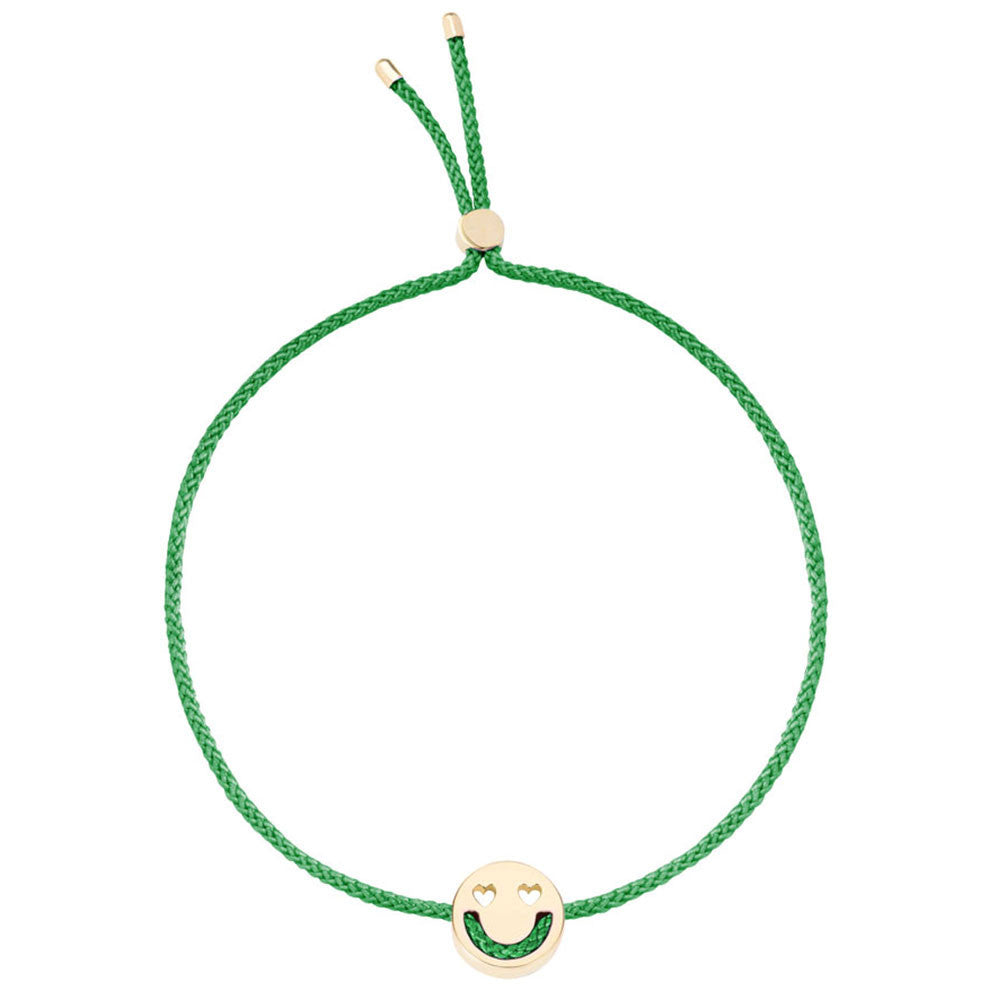 Ruifier Friends Smitten Cord Bracelet Green Yellow Gold