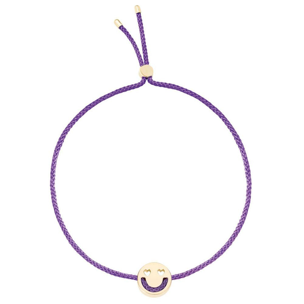 Ruifier Friends Smitten Cord Bracelet Purple Yellow Gold