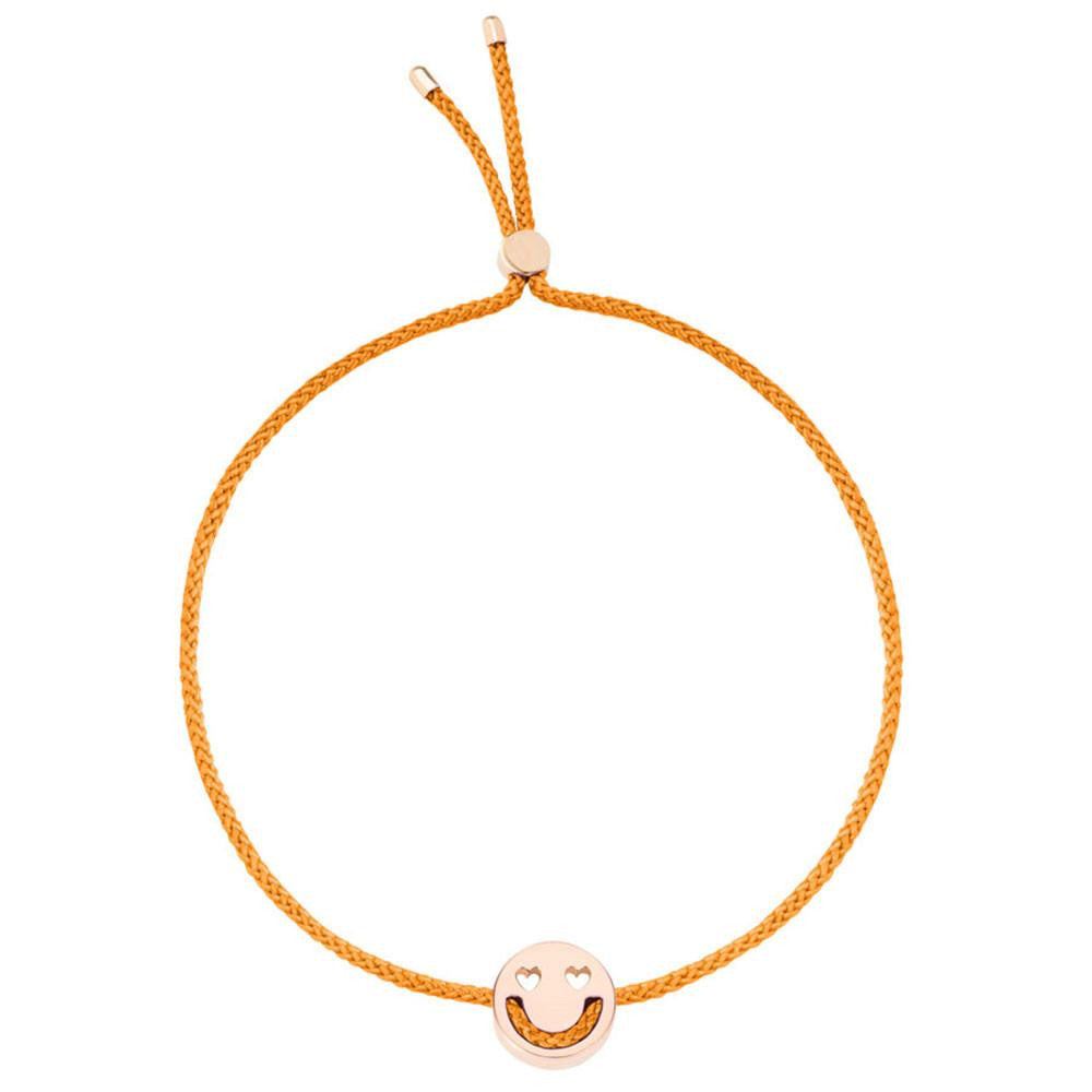 Ruifier Friends Smitten Cord Bracelet Orange Rose Gold