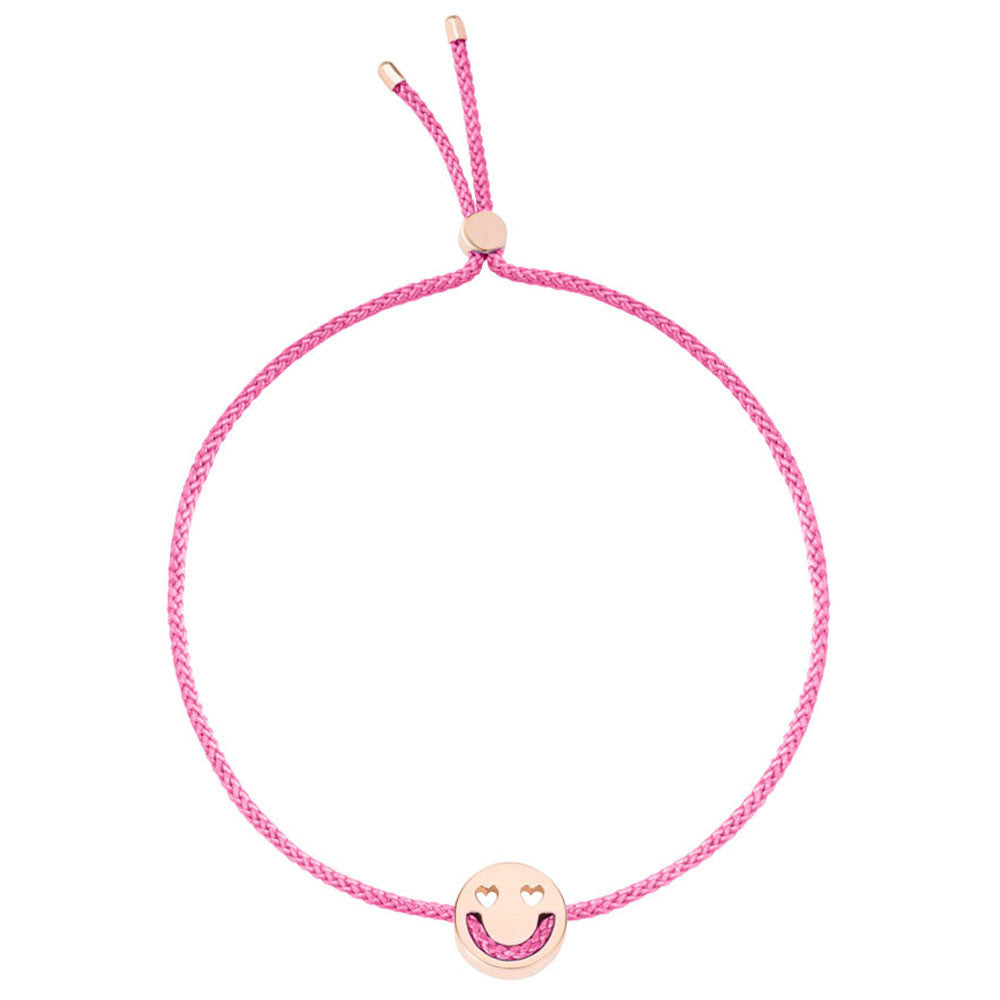 Ruifier Friends Smitten Cord Bracelet Pink Rose Gold