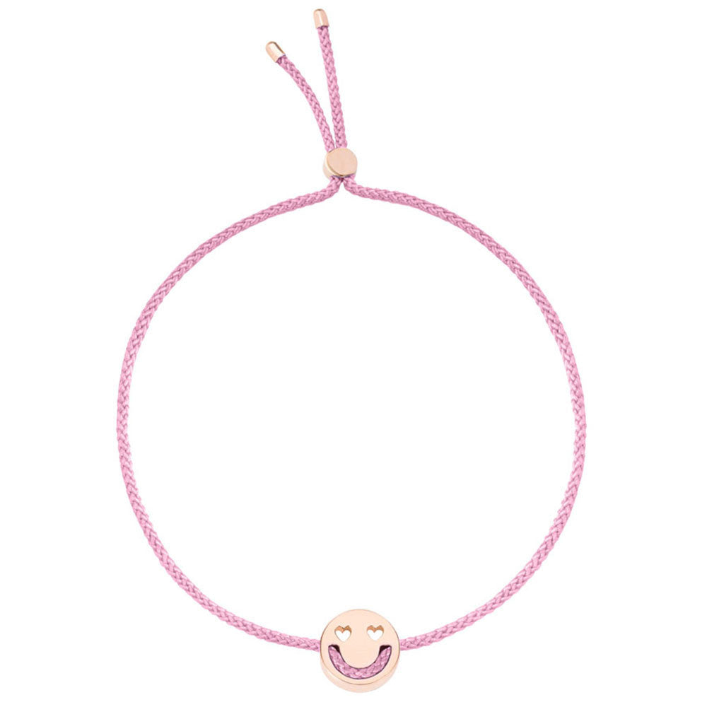 1 Ruifier Friends Smitten Cord Bracelet Rose Pink Gold