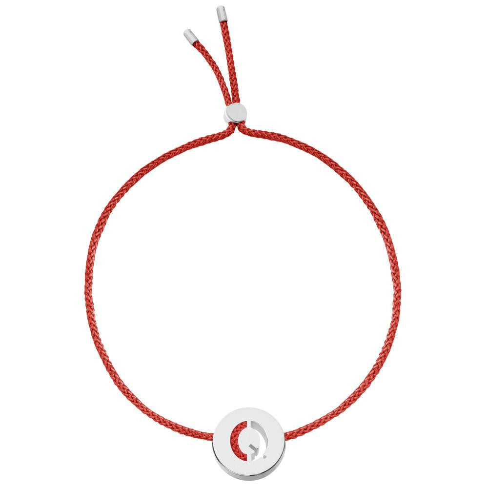 Ruifier ABC's Q Cord Bracelet Burnt Umber Sterling Silver