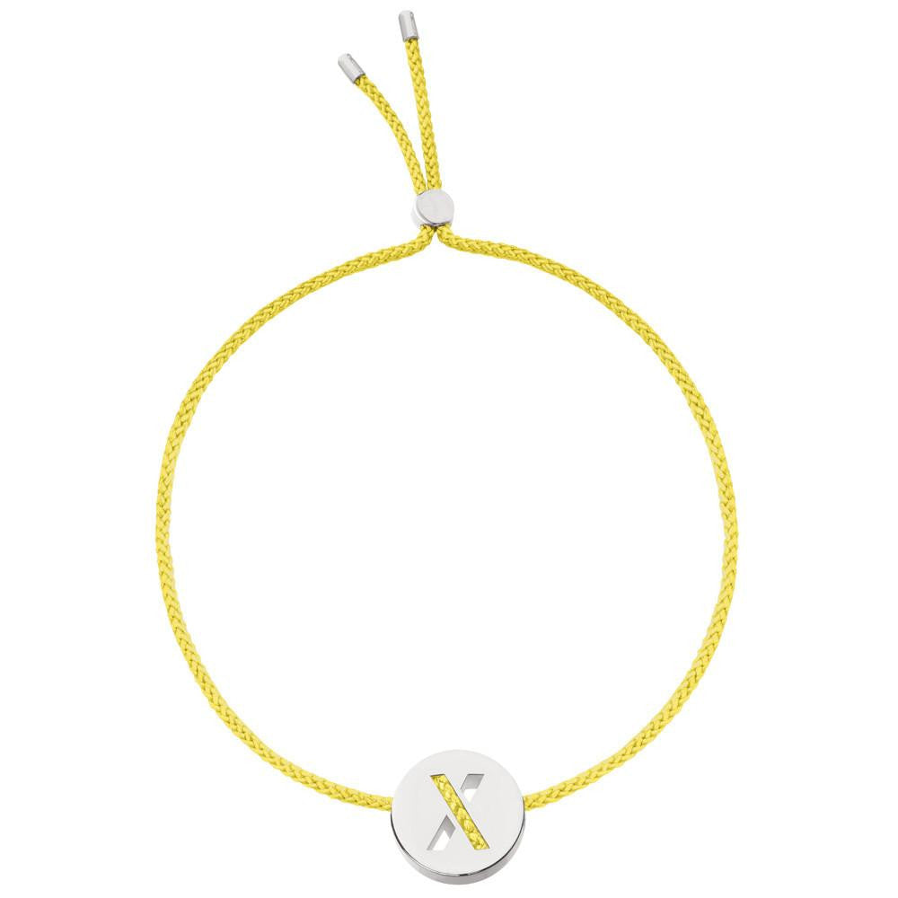 Ruifier ABC's X Cord Bracelet Yellow Sterling Silver