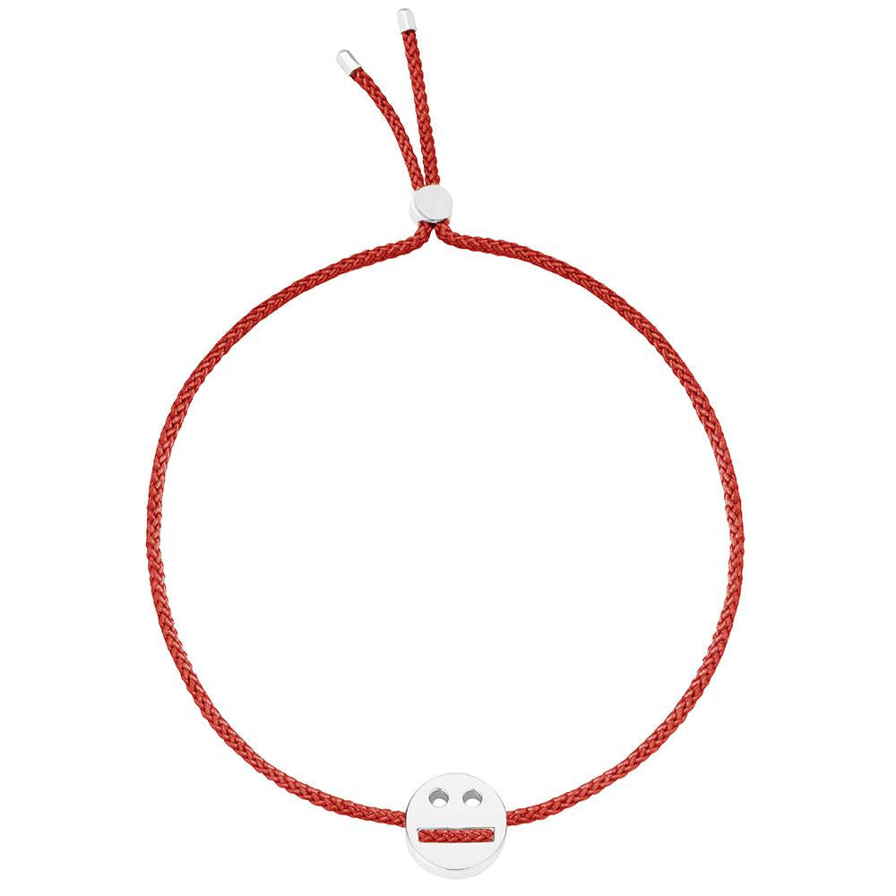 Ruifier Friends Thoughtful Cord Bracelet Burnt Umber Sterling Silver