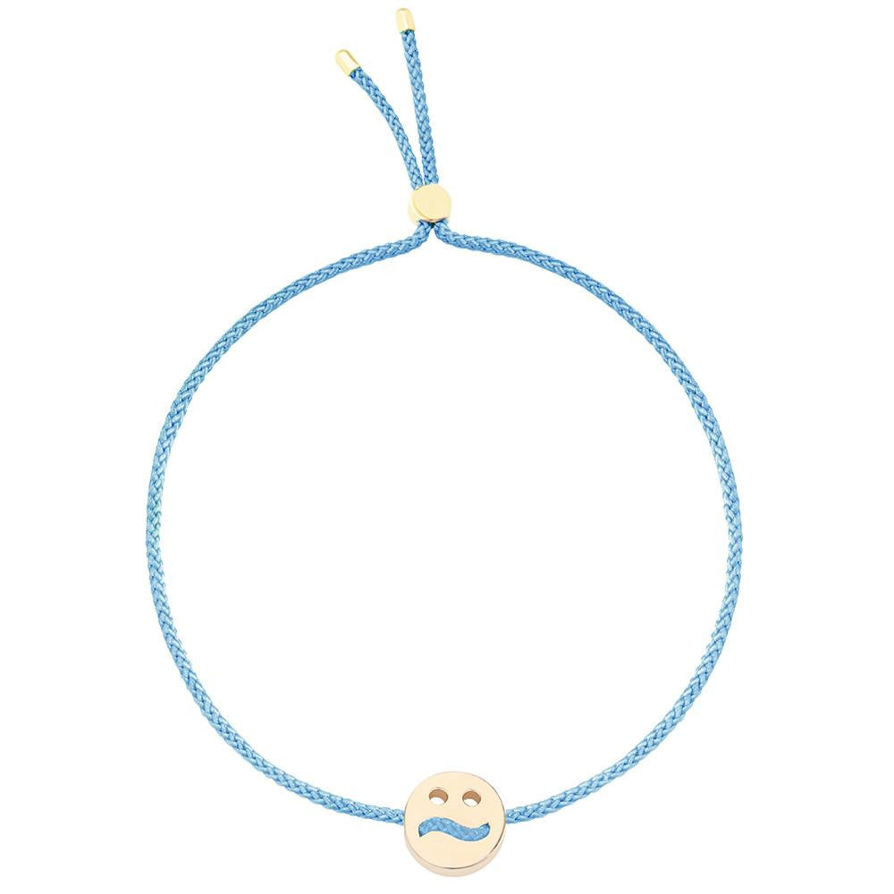 Ruifier Friends Ditzy Cord Bracelet Sky Blue Yellow Gold