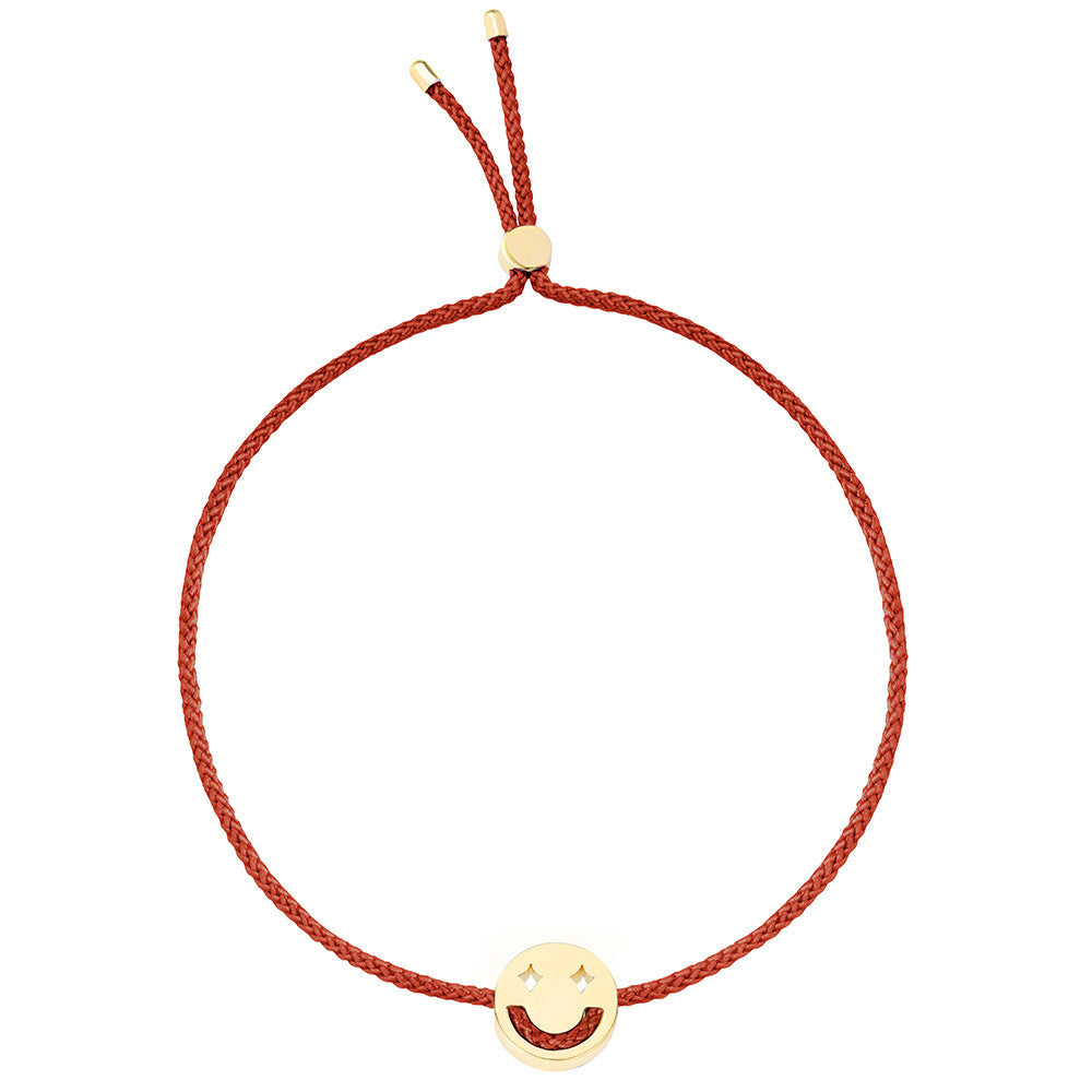 Ruifier Friends Dreamy Cord Bracelet Burnt Umber Yellow Gold