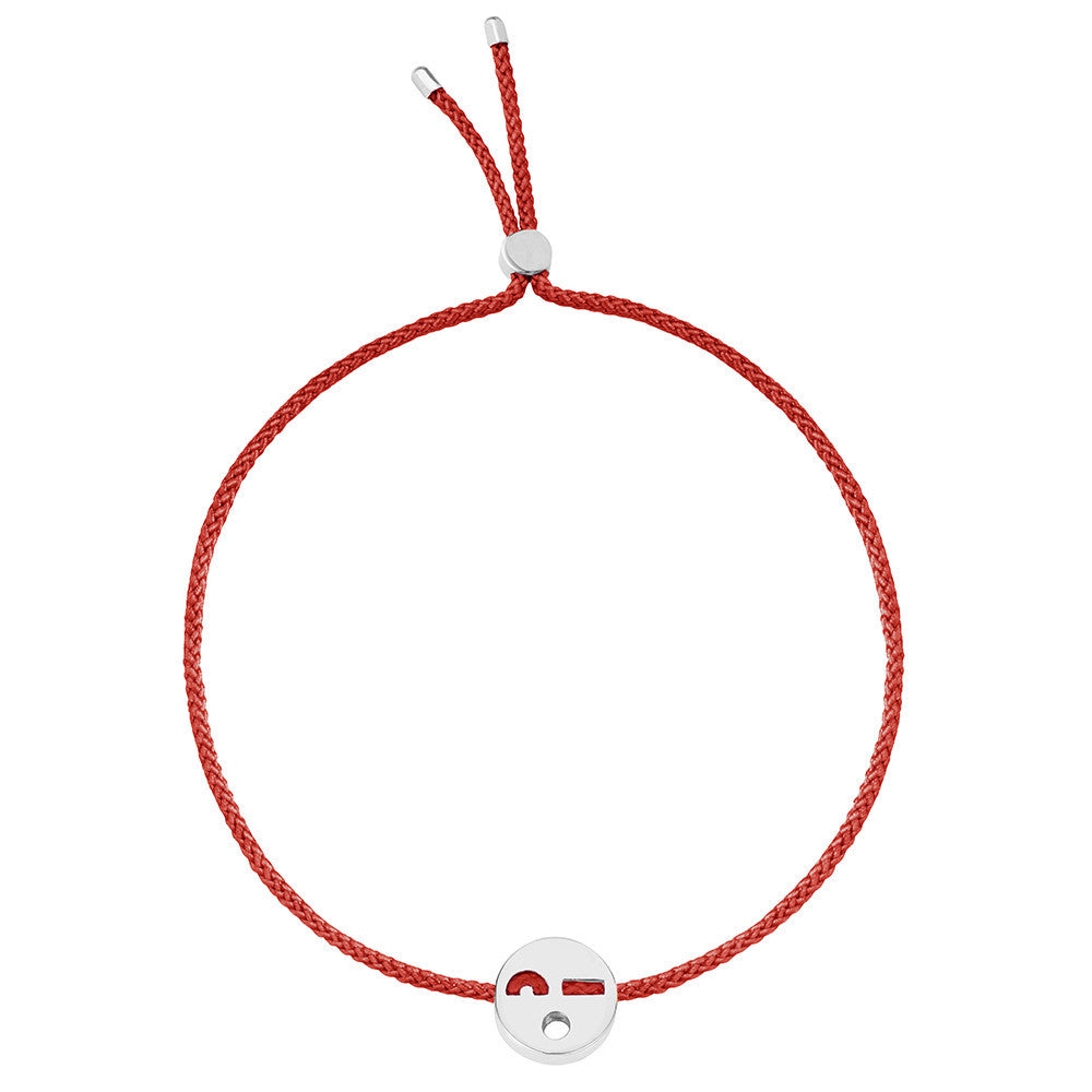 Ruifier Friends Flirty Cord Bracelet Burnt Umber Sterling Silver