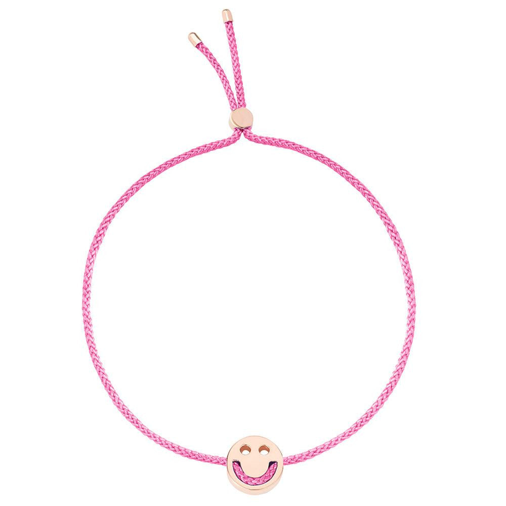Ruifier Friends Happy Cord Bracelet Pink Rose Gold