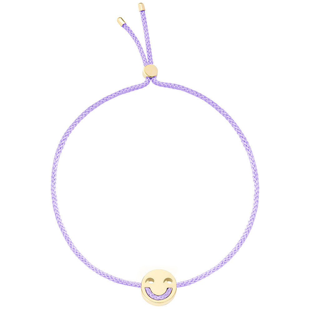 Ruifier Friends Jokey Cord Bracelet Lilac Yellow Gold