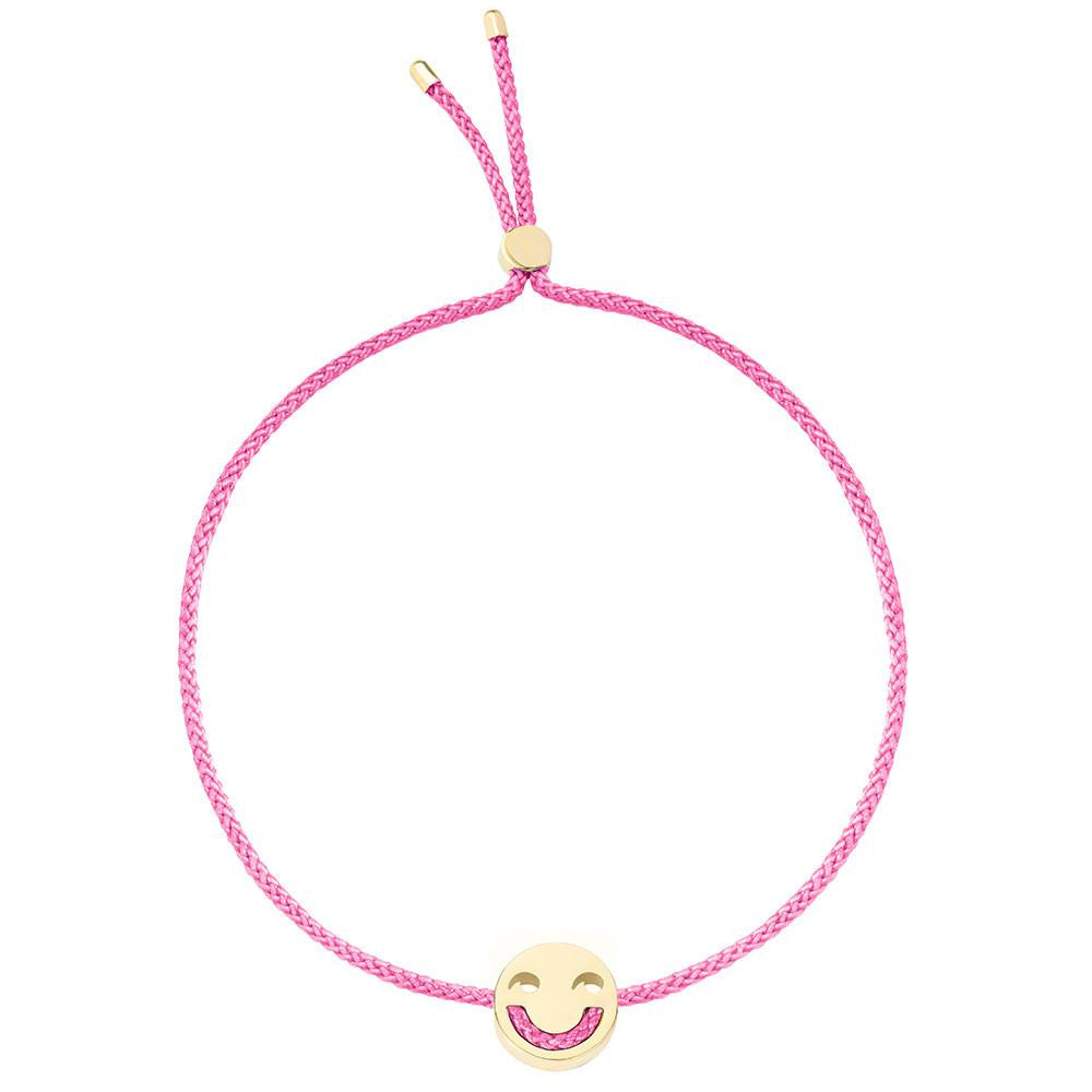 Ruifier Friends Jokey Cord Bracelet Pink Yellow Gold