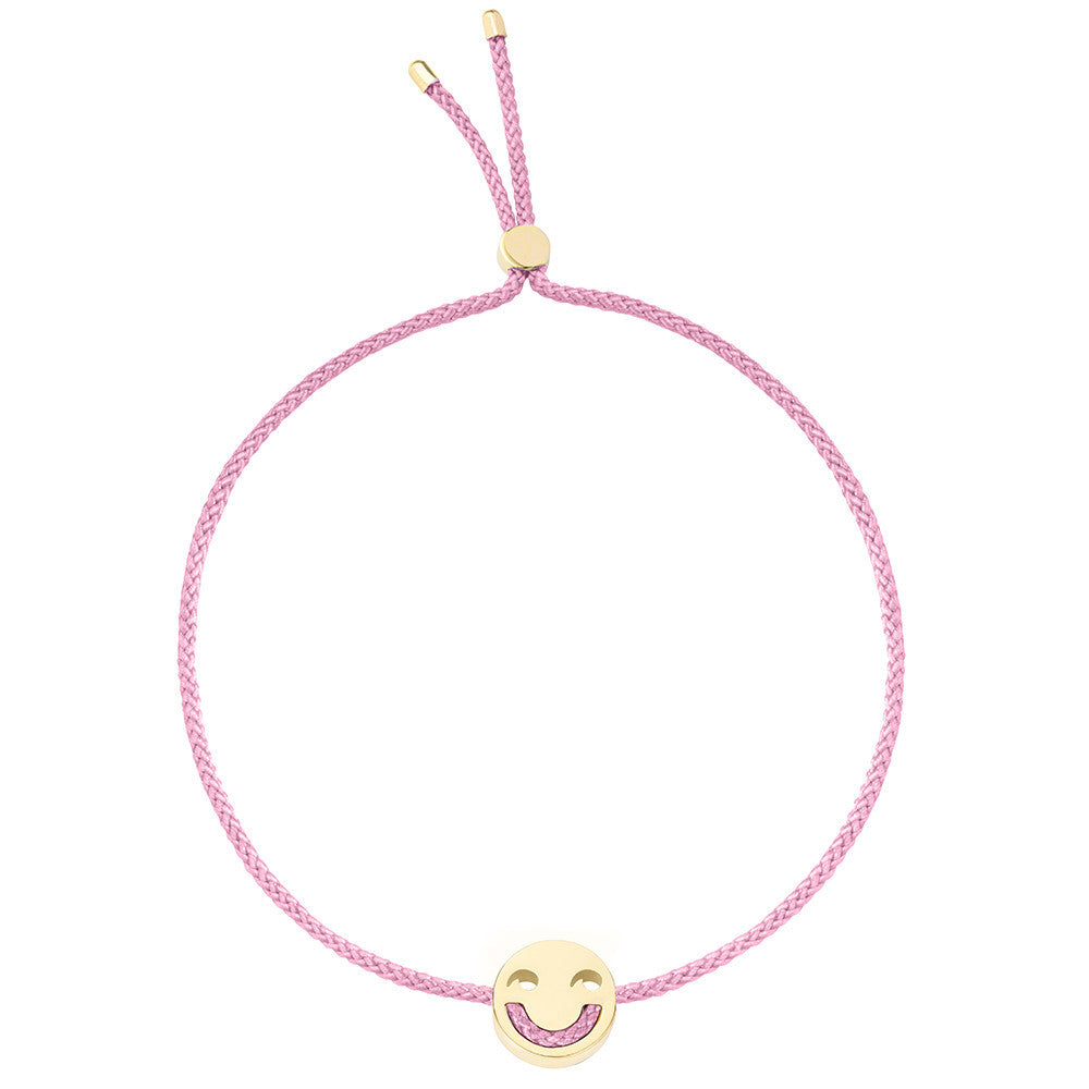 Ruifier Friends Jokey Cord Bracelet Rose Pink Yellow Gold