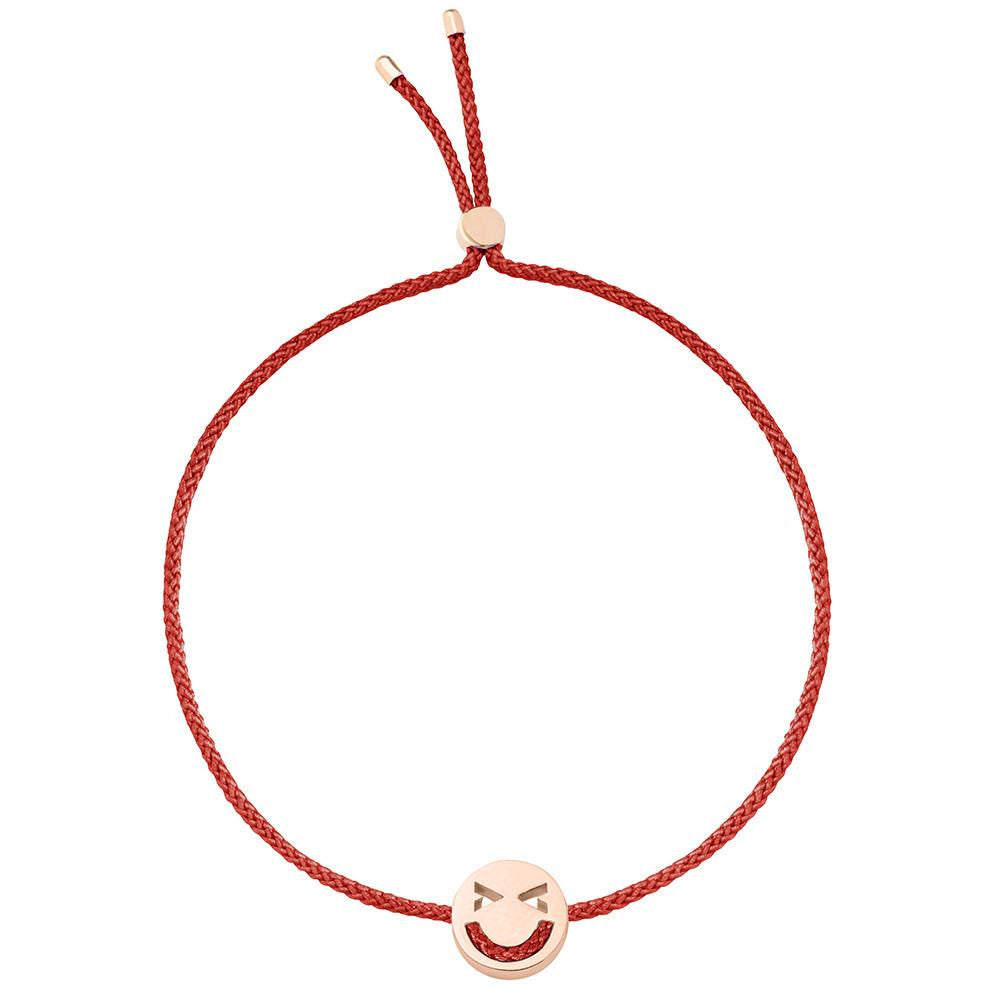 Ruifier Friends Merry Cord Bracelet Burnt Umber Rose Gold