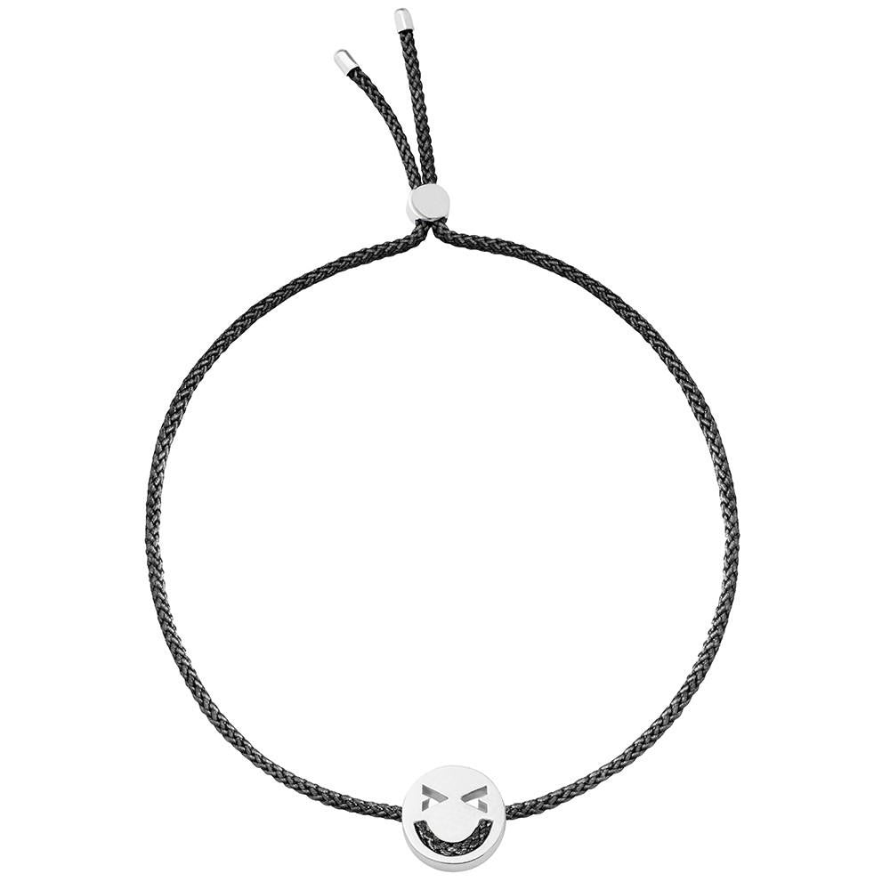 Ruifier Friends Merry Cord Bracelet Black Sterling Silver