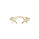 ELEMENTS Diamond Cross Ring